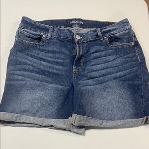 Maurices Dark Blue Jean Shorts
